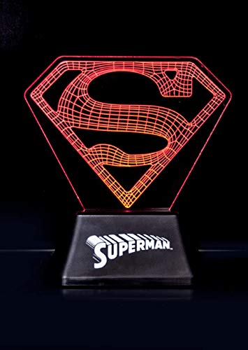 Oficial DC Comics Superman borde acrílico luz lámpara de la noche - en caja
