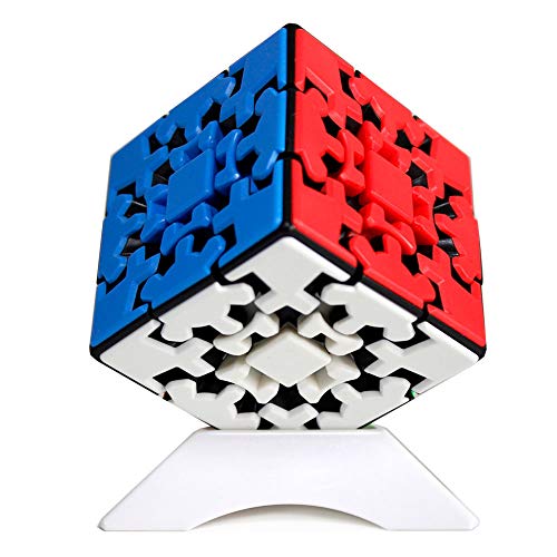 OJIN YUMO Gear Cube 3x3 Puzzle Kungfu Cube 3D Puzzle 3x3x3 Cube Puzzle Smooth Cube Twist Puzzle Cube con un trípode de Cubo (Sin Etiqueta)