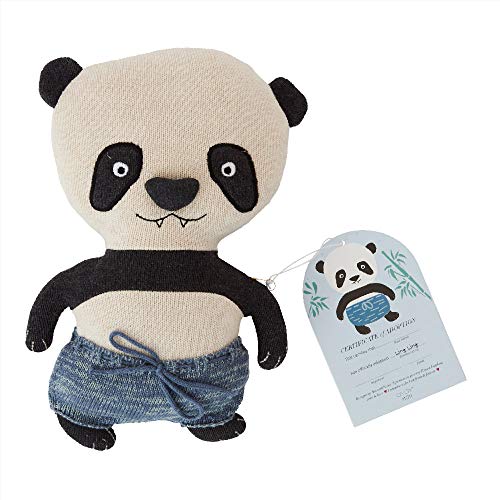 OYOY Mini cojín decorativo para niños, acolchado, de algodón, diseño de oso panda