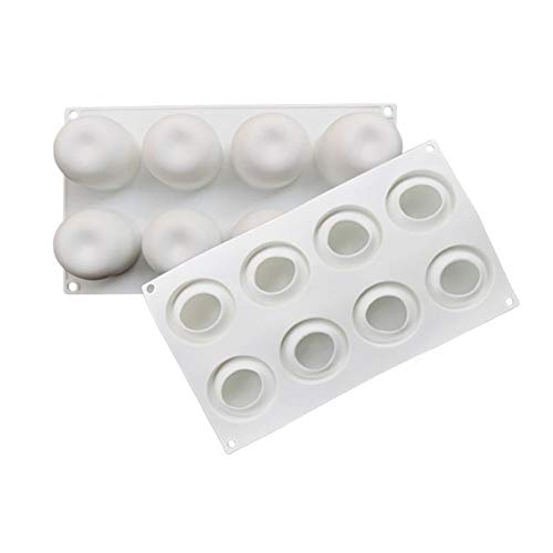 Pastel De Silicona del Molde 3D De La Forma De Apple De La Hornada Moldes 8 Agujeros Nochebuena Magdalena Postre Mousse De Pastelería Moho Blanco para El Hogar Bricolaje Pastel De Silicona del Molde 3D De La Forma De Apple De La Hornada Moldes 8 Agujeros Nochebuena Magdalena Postre Mousse De Pastelería Moho Blanco para El Hogar Bricolaje