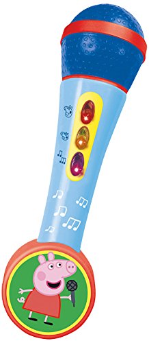 Peppa Pig - Micrófono con Luces + melodías, Multicolor (Reig 662318)