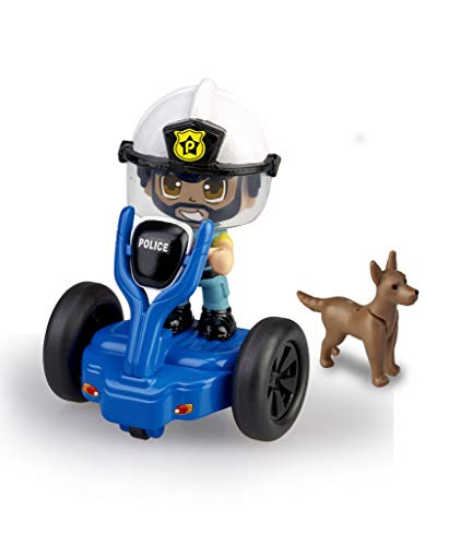 Pinypon Action - Segway vehículo de policía con 1 Figura, para niños y niñas a Partir de 4 a 8 años, (Famosa 700015693)