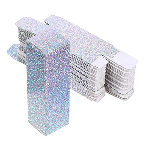PIXNOR 50 Unidades de Cajas de Brillo de Labios Vacías Cajas de Embalaje de Brillo de Labios Cajas de Embalaje de Papel Brillante Cajas de Envases para Muestras de Perfume de Pintalabios