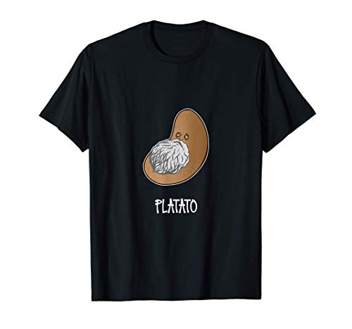 Platato - Juego de palabras con Platón como patata Camiseta