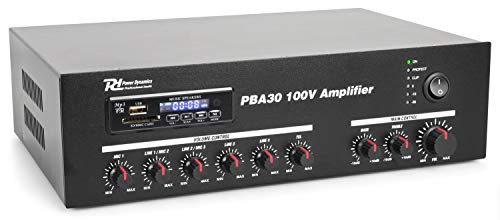 Power Dynamics PBA30 100V Amplificador 30 W USB/SD MP3 Bluetooth