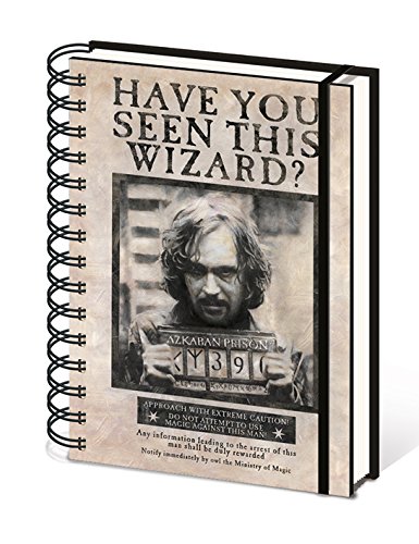 Pyramid International Cuaderno A5 de Harry Potter "Wanted Sirius", color negro