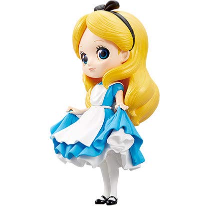 Q Posket Disney Characters Alice in Wonderland Figure Alice Alicia en el país de Las Maravillas QPosket Princesas Aurora Ariel Rapunzel Belle Jasmin Biancaneve Alice
