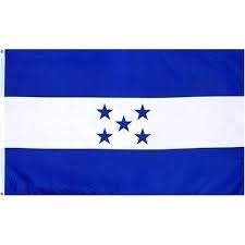 Q&J Bandera Oficial Honduras - Medidas 150 x 90 cm. - Polyester 100% - para Exterior e Interior