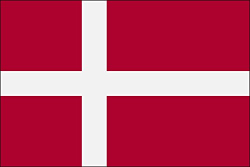 Queenshiny® Países de Las Banderas Nacionales 90 x 150 cm (Dinamarca)
