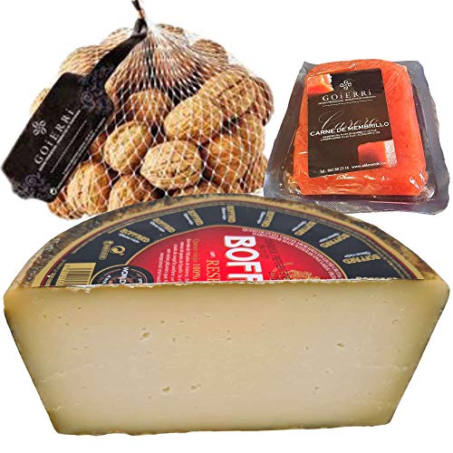 Queso con Membrillo y Nueces - Medio Queso de Oveja Viejo Boffard Reserva - Queso Curado Puro de Oveja - Si buscas un aperitivo fácil y rápido aquí tienes uno.