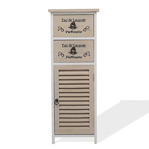 Rebecca Mobili Mesita de Noche 2 cajones 1 Puerta, Muebles Auxiliar mondado, marrón Claro, Dormitorio salón baño - Medidas: 86 x 32 x 27 cm (AxANxF) - Art. RE4595 Rebecca Mobili Mesita de Noche 2 cajones 1 Puerta, Muebles Auxiliar mondado, marrón Claro, Dormitorio salón baño - Medidas: 86 x 32 x 27 cm (AxANxF) - Art. RE4595