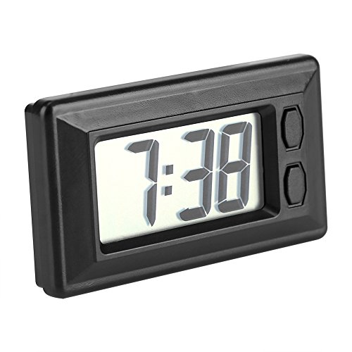 Reloj digital, Fydun LCD Mesa digital Tablero de instrumentos del coche Escritorio Reloj electrónico Fecha Hora Calendario Pantalla