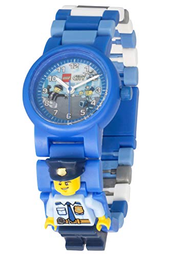Reloj modificable infantil 8021193 de LEGO City con figurita de policía