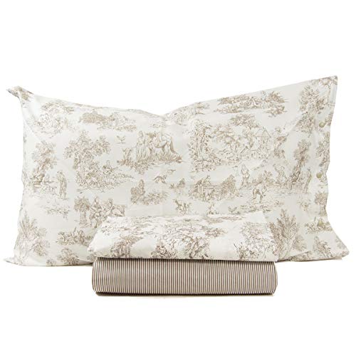 R.P. Juego de sábanas de algodón Belle Epoque Provenzal Shabby Made in Italy 4 medidas matrimonio 2 plazas beige R.P. Juego de sábanas de algodón Belle Epoque Provenzal Shabby Made in Italy 4 medidas matrimonio 2 plazas beige