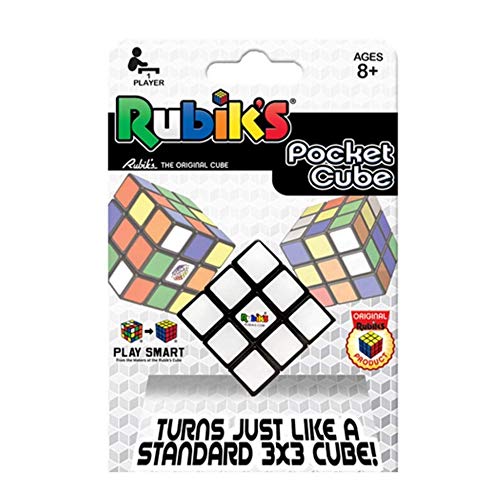 Rubik's Cube Pocket | Puzzle miniatura 3 x 3 Original de correspondencia de colores, un cubo clásico de resolución de problemas