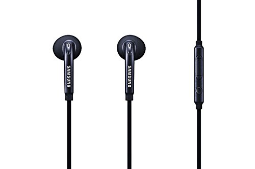 Samsung Auriculares estéreo en la oreja on conector de audio de 3,5 mm - Auriculares premium compatibles con teléfonos móviles (negro)