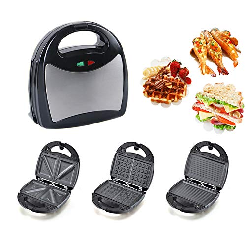 Sandwichera Tostadora Eléctrica, Gofrera Y Grill 3 En 1, Acero Inoxidable Platos Removibles Multifuncional Bandeja Para Hornear, Sartén, Filete Panini Desayuno Cocina Regalo Sandwichera Tostadora Eléctrica, Gofrera Y Grill 3 En 1, Acero Inoxidable Platos Removibles Multifuncional Bandeja Para Hornear, Sartén, Filete Panini Desayuno Cocina Regalo