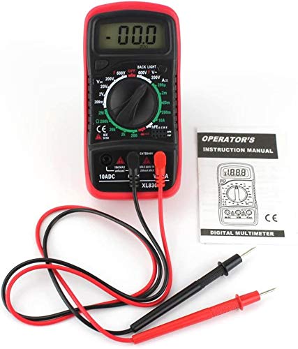 SANON Probador de Voltaje de CA CC Multímetro Digital LCD Voltímetro Comprobador de Circuito Timbre