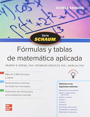 SCHAUM FORMULAS Y TABLAS DE MATEMATICA APLICADA