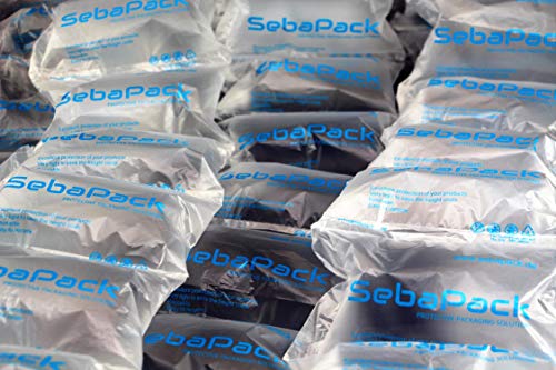 SebaPack Cojín de burbujas de aire, material de embalaje, 300 unidades, cojín de aire, material de relleno, 200 x 100 mm, envío acolchado de aire, embalaje de cartón SebaPack Cojín de burbujas de aire, material de embalaje, 300 unidades, cojín de aire, material de relleno, 200 x 100 mm, envío acolchado de aire, embalaje de cartón