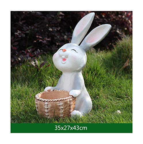 sknonr Linda de la Historieta del Conejo de Conejito del Paisaje del jardín Kinder Decoración Animal (Color : L)