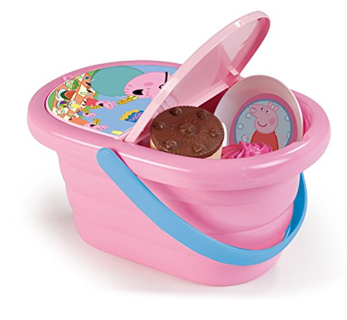 Smoby Cesta 24203, Picnic de Peppa Pig con 24 Accesorios Smoby Cesta 24203, Picnic de Peppa Pig con 24 Accesorios