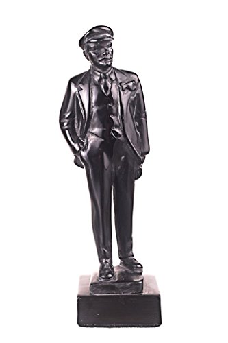 soviética ruso URSS líder Vladimir Lenin piedra busto Estatua Escultura 17 cm negro