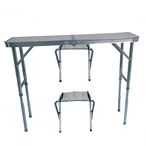 Soytich Mesa plegable de camping con 2 sillas plegables Stühle, mesa plegable (mesa de 90 x 60) Soytich Mesa plegable de camping con 2 sillas plegables Stühle, mesa plegable (mesa de 90 x 60)