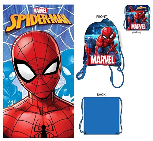 Spiderman Toalla - Bolsa de Playa Spiderman Marvel