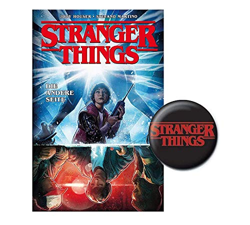 Stranger Things: Banda 1: el otro lado + 1 botón Stranger Things