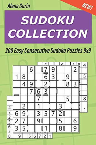 Sudoku Collection: 200 Easy Consecutive Sudoku Puzzles 9x9: 62