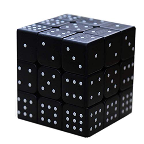 Sudoku Cube 3d Relief 3x3 Speed ​​Smoothing Puzzle Juguetes educativos para niños ciegos Disponible 3d IQ Game Relieve Efecto Sudoku Braille Magic Cube Puzzle Twist Ciego Cubic Brain Teaser,Black