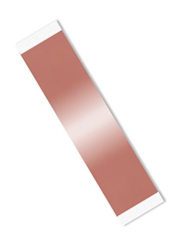 TapeCase 1182 3/4" x 4"-100 Cobre/Acrílico, cinta adhesiva de doble cara con adhesivo conductivo convertido de 3M 1182, 0.75" x 4" rectangulares, Longitud: 4", Ancho: 0.75" (Paquete de 100)