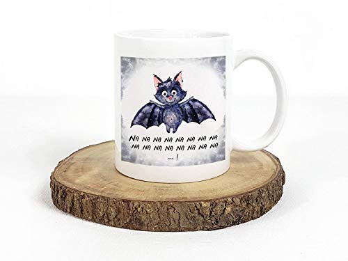 Taza con estampado de murciélagos Taza de café con motivo animal Na Na Na Na Na