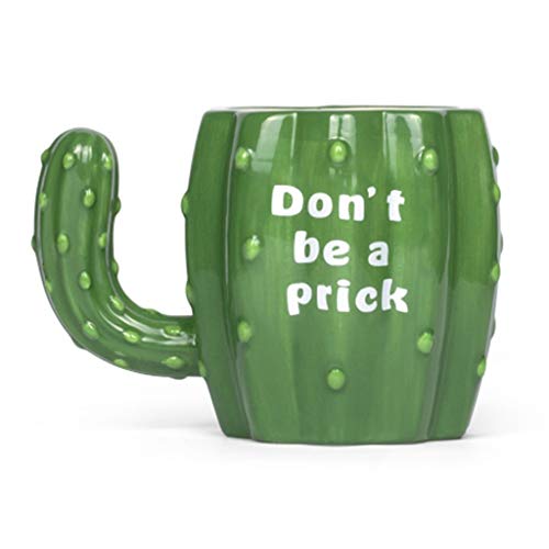 Taza Linda de Cactus / 3D Taza de cerámica, Personalizada Mango cómodo, Anti-Quemaduras y fácil de Limpiar, for la decoración de Regalos Recuerdos, Verde, 350 ml