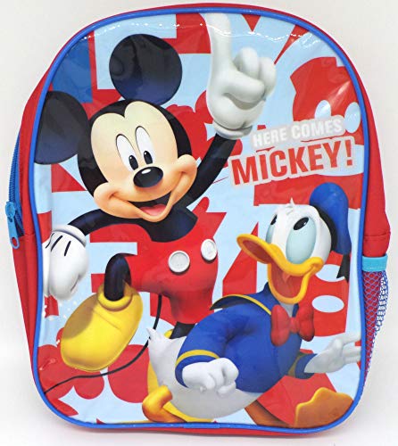 TDL Disney Mickey Mouse Mochila par Niños - Licenciado Oficialmente - 30 cm - Correas Ajustables - Red Lateral - Backpack