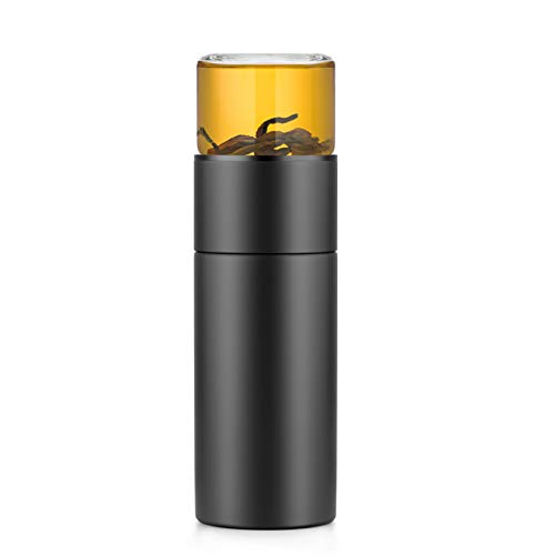 Termo de té con Filtro para llevar - Cristal Doble Pared con Infusor de té - Botella de té portátil - Termo de Acero Inoxidable - Vaso Térmico Viaje y Oficina - 300ML Termo de té con Filtro para llevar - Cristal Doble Pared con Infusor de té - Botella de té portátil - Termo de Acero Inoxidable - Vaso Térmico Viaje y Oficina - 300ML