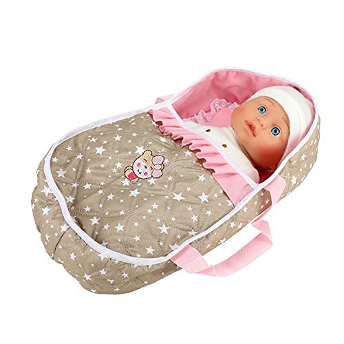 Toi-Toys 02154A - Muñeca de bebé (32 cm, con bolsa de transporte), diseño de estrellas