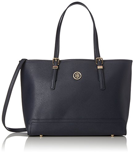 Tommy Hilfiger Honey Med Tote, Bolso totes para Mujer, Azul (Tommy Navy), 14x27x40 cm (W x H x L)