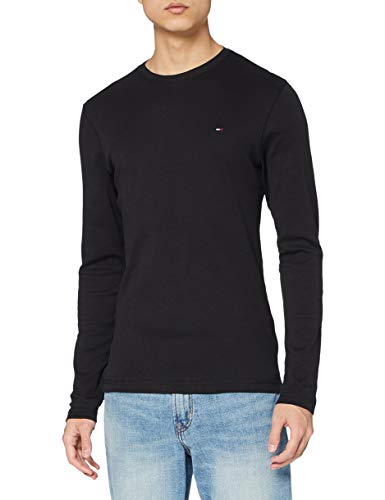 Tommy Jeans Original Rib Camisa, Negro (Tommy Black 078), XX-Large para Hombre