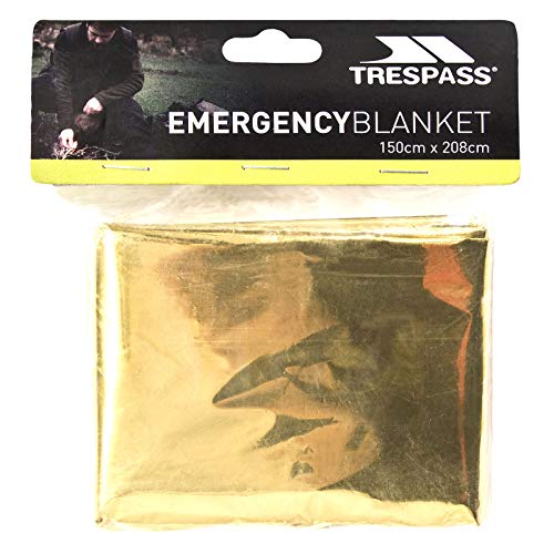 Trespass Foil X, Manta de Emergencia Unisex, 150 x 208 cm, Dorado Trespass Foil X, Manta de Emergencia Unisex, 150 x 208 cm, Dorado