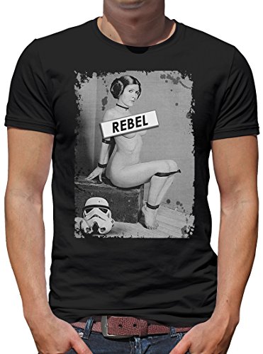 TShirt-People Rebel Leia - Camiseta para hombre Negro XXXL