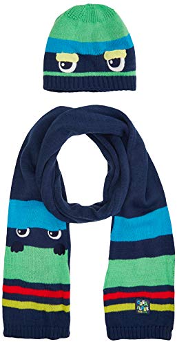 Tuc Tuc 50499 Set de bufanda, gorro y guantes, Azul (Azul 16), 1 (Tamaño del fabricante:46) para Niños