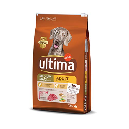 ULTIMA alimento para perros adultos con buey bolsa 7.5 Kg