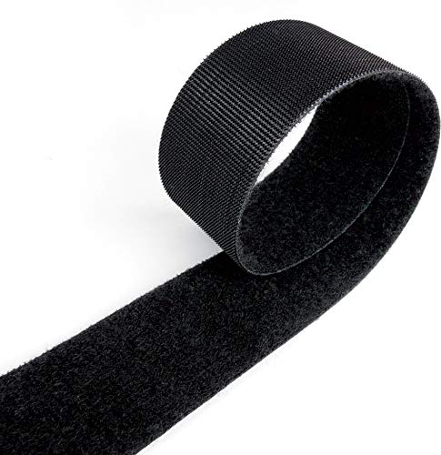 Velcro® - Correa de doble cara con gancho y bucle ONE-WRAP®, color negro, 50 mm de ancho, 1 m