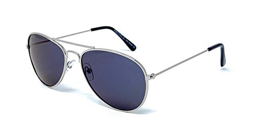 VENICE EYEWEAR OCCHIALI Gafas de sol Polarizadas para niño o niña - protección 100% UV400 - Disponible en varios colores (Plata Azul Espejo)