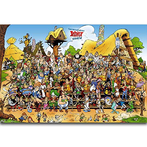 VGFTP Rompecabezas de cómic clásico, Imagen de Rompecabezas de Madera para Adultos de Asterix Adventures, Juguetes Casuales para Adultos y Adolescentes Muy desafiantes 1000 Piezas