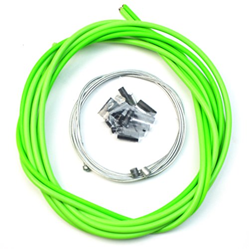 VORCOOL Cable de freno de bicicleta bicicletas universales Accesorios de repuesto de cable de cambio de carretera (verde)