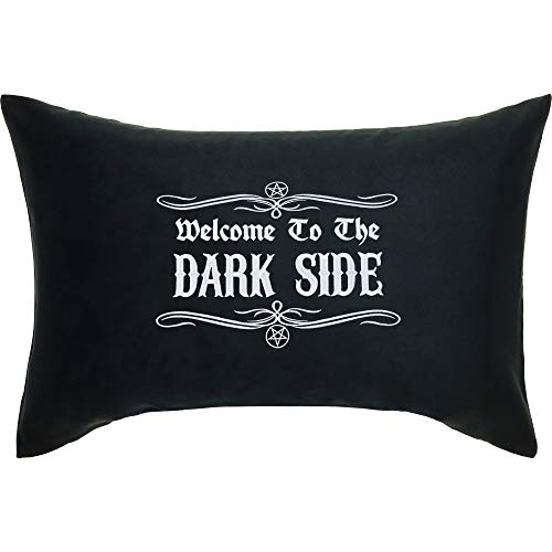 Welcome To The Dark Side Cojín con funda y frase (40 x 60 cm), diseño de Darth Vader