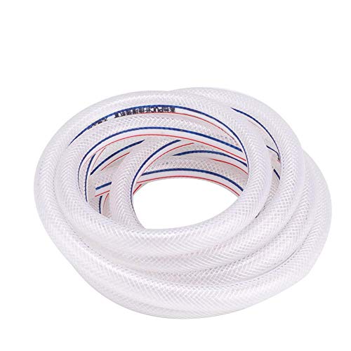Wifehelper Tubo de PVC Flexible Trenzado Reforzado con PVC Tubo de PVC Flexible Transparente, Manguera, tubería para Piscinas, spas y riego de Jardines de Agua(800cm / 315.0in)